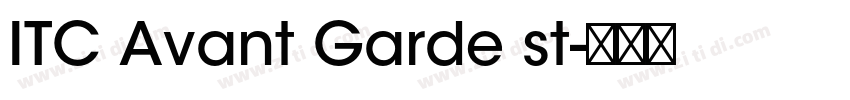 ITC Avant Garde st字体转换